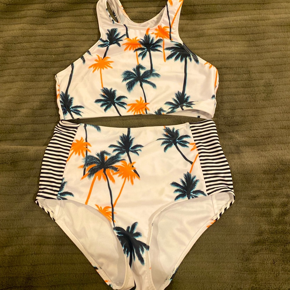 Racer back, High waist Swimsuit